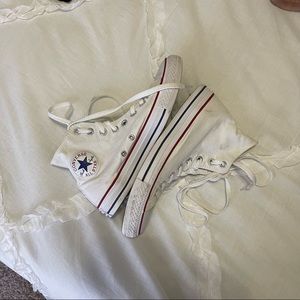 White Hightop Converse